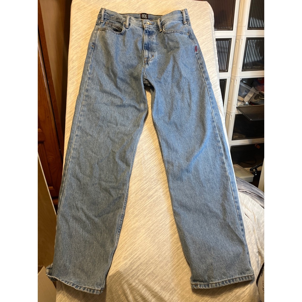 BDG Urban‎ Outfitters Light Wash Denim Jeans Straight Leg Womens Size Unknown